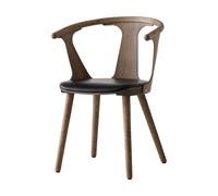 &Tradition Silla In Between SK2 Roble ahumado aceitado-Noble black leather