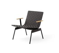 &Tradition Sillón lounge con reposabrazos Ville Outdoor AV45 Warm black