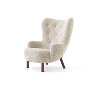 &Tradition Sillón Petra VB3 High Nogal aceitado-Sheepskin Moonlight
