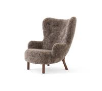 &Tradition Sillón Petra VB3 High Nogal aceitado-Sheepskin Sahara