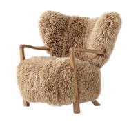 &Tradition Sillón Wulff Lounge Chair ATD2 Roble tratado-Sheepskin honey