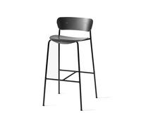 &Tradition Taburete bar Pavilion AV9 Black. base de acero