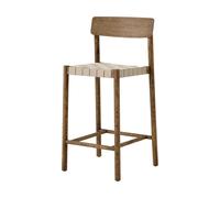 &Tradition Taburete Betty TK12 Counter Chair 65 cm Lino natural-roble ahumado