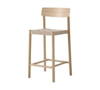 &Tradition Taburete Betty TK12 Counter Chair 65 cm Lino natural-roble lacado