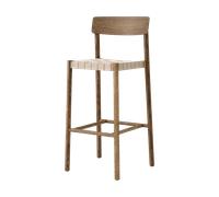 &Tradition Taburete Betty TK15 Bar Chair 75 cm Roble ahumado-lino natural