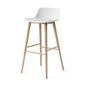 &Tradition Taburete de barra Rely HW123 Roble lacado en blanco. 75 cm