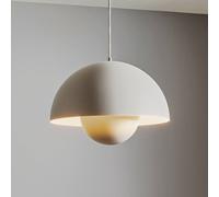 &Tradition &Tradición lámpara colgante Flowerpot VP7, Ø 37cm, gris claro mate