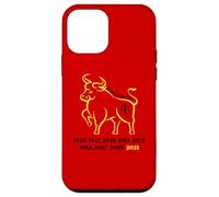 Traditional Art Chinese New Year 2021 Year of the Ox Carcasa para iPhone 12 mini