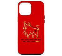 Traditional Art Chinese New Year 2021 Year of the Ox Carcasa para iPhone 12 Pro Max