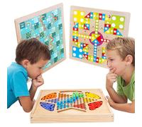 Traditional Board Game Set, Wooden Strike Board, Adorable Classic Strikers, Family Indoor Games with Smooth, Skill-Building Fun for Friends Adults Kids Couples, 39x34.1x7.8 Inches