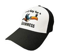 Traditional Craft Guinness - Gorra de béisbol para Hombre, diseño de tucán, Negro y Blanco, Talla única