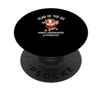 Traditional Happy Chinese New Year 2021 Year of the Ox PopSockets PopGrip Adhesivo