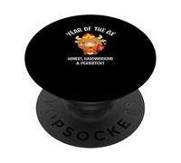 Traditional Happy Chinese New Year 2021 Year of the Ox PopSockets PopGrip Adhesivo