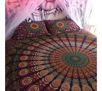 Traditional Jaipur Tapicería de mandala, colgante de pared de elefante grande, colcha de colcha de algodón indio, decoraciones de sala de dormitorio Hippie, tiro de picnic Boho, manta de playa gitana