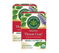 Traditional Medicinals Organic Throat Coat- Caffeine Free- 2 Pack (Total of 32 Tea Bags)