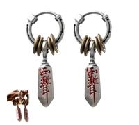 Traditional Talisman Earrings,Unisex Daoist Earrings,Sword Earring Jewelry Gift for Cultural Enthusiasts