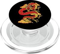 Traditional Zodiac Lucky Red Oriental Chinese Dragon PopSockets PopGrip para MagSafe
