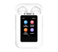 Traductor de Idiomas, Auriculares con traductor, ChatGPT con IA y Pantalla táctil, 144 Idiomas con 16 Paquetes sin conexión para Viajes de Negocios, Aprendizaje