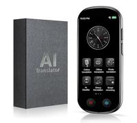 Traductor de voz con pantalla táctil de 4,1 pulgadas, traducción de voz en tiempo real bidireccional, 138 idiomas, sin conexión y grabación y traducción de fotos para aprendizaje de negocios de viaje
