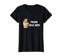 Tradwives Tradwife Proud Trad Wife Camiseta gráfica económica, Mujer, Negro, S