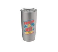 Trae el calor para las luciérnagas Fun Vibes Summer Vaso térmico de acero inoxidable de doble pared
