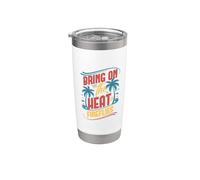 Trae el calor para las luciérnagas Fun Vibes Summer Vaso térmico de acero inoxidable de doble pared