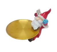 Trae un festivo a tu casa con este cuenco de de Navidad con figuras de Papá Noel. Perfecto para celebrar tratamientos de vacaciones, nueces o aperitivos, es doble como una