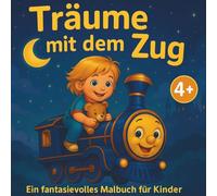 Träume mit dem Zug - Malbuch für Kinder ab 4 Jahren: 50 kreative Ausmalbilder voller Fantasie: Patrick und sein Traumzug - Abenteuer für Kinder ab 4 Jahren