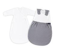 Träumeland s0100151 - Saco de dormir para bebé liebmich 2teilig Set Lunares Gris, tamaño 44, multicolor
