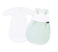 Träumeland s0100651 - Saco de dormir para bebé liebmich 2 piezas Set Wolke Mint, talla 44, multicolor