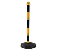 Traffic Warning Column - Reflective Safety Post, Movable Crossing Sign, Adjustable Traffic Barrier | Construction Control Device, Practical Use for Roadworks Vehicle Restrictions Parking Lot Safety