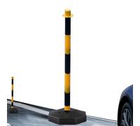 Traffic Warning Pile - 28.5x85cm Crossing Sign Traffic Pile Reflective Movable,Effortless Mobility Delineator Post Caution Cones, Safety Barriers Column For Roads, Construction Sites