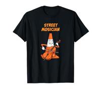 Tráfico Cono Calle Músico Improvisación Urbano Divertido Arte Camiseta
