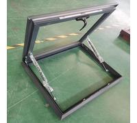 Tragaluces de aluminio para solárium y ático, doble capa, aisladas, diseño inclinado/plano, 80 x 60 cm, mejora la luz natural y la eficiencia energética