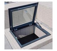 Tragaluz de instalación manual de cubierta de ventilación con vidrio templado para terraza de ático, iluminación diurna de sótano y acceso al techo