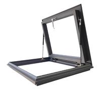 Tragaluz de techo de aluminio, vidrio templado de doble capa, resistente a la lluvia, fácil montaje, diseño fuerte y resistente al óxido para una máxima luz natural