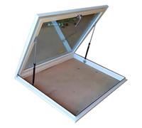 Tragaluz de techo plano de aluminio con asas, ventana ventilada para ático y habitación que aumenta la luz natural y el flujo de aire, perfecto para mayor comodidad en el hogar y eficiencia energética