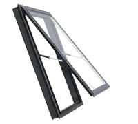 Tragaluz de vidrio templado con apertura hidráulica para ventilación del ático