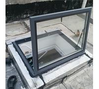 tragaluz para techo de casa Claraboya Grande Para Mantenimiento De Techo, Cubierta De Ventana De Salida De Aluminio Con Vidrio Templado Para Ático Del Sótano(36x40in/91x101cm)