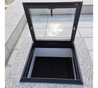 Tragaluz templado de doble capa personalizable para áticos, ventilación manual, ventana de techo, solut para techos planos e inclinados, acceso a la luz del día para terrazas