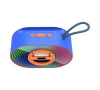 Tragbarer Kabelloser Lautsprecher | Tragbarer Coole Gadgets Lautsprecher Mit Akku,Stereo-Sound mit langer Akkulaufzeit & farbiger Ambientebeleuchtung als kompaktes Design für Zuhause, Camping und