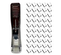 Tragbarer Klammerspender, Push-Hefter Set Mit 50 Clips Für Büro & Schule