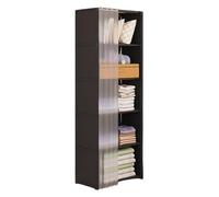 Tragbarer Kleiderschrank 40x28x155 cm - Garderobenständer aus Stahl und Vliesstoff | Lagerregal mit 5 Schichten | Staubdichter Kleiderständer für Schlafzimmer Wohnung Wohnheim | Faltbarer für Kleidung