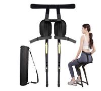 Tragbarer Sitz, Stuhlloser Stuhl | Tragbare Beinstütze Für Stuhllosen Stuhl, Tragbar, Zusammenklappbar - Unsichtbarer Outdoor-Angelhocker, Tragbarer Bein-Ergonomiesitz, 3 Gänge Verstellbar Für Friseur