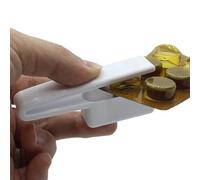 Tragbarer Tablettenentferner - Intelligentes Medikamentenentferner-Tool, Leichter Tablettenöffner mit Aufbewahrungsfach, Práctico Tablettenbox für unterwegs, Büro und Zuhause | Robuste, kompakte Box