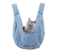 Trage-Rucksack Für Kleine Hunde & Katzen - Belüfteter -Rucksack Aus Polyester | Leichte Transporttasche Für Wandern, Radfahren & Reisen, Komfortabel & Sicher, 350g, /Blau