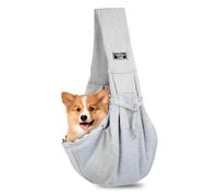 Tragetuch Hund, Hundetasche Welpen tragbare Hundetragetasche bis 7.5kg Katzentragetasche Grau Hundetrage Transporttasche angenehm Hunde Taschen für kleine Hunde und Katzen