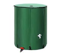 TRAGLO Barril de lluvia plegable, sistema portátil de recolección de agua de lluvia, tanque de agua, contenedor con grifo de filtro para riego de jardines y lavado de autos(160L)