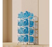 TRAGLO Estante para Enfriador de Agua, Organizador de Botellas de 3, 4 o 5 Niveles para garrafas de 5 galones, Soporte Resistente para Botellas de Agua(Blanco,63x35x120cm)