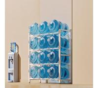 TRAGLO Estante para Enfriador de Agua, Organizador de Botellas de 3, 4 o 5 Niveles para garrafas de 5 galones, Soporte Resistente para Botellas de Agua(Blanco,93x35x120cm)